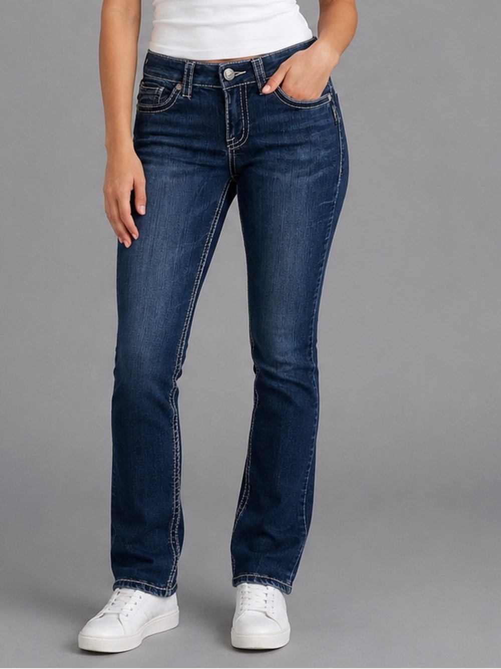 Silver Suki Mid Skinny Women’s Jeans W28 L31 Dark Wash Super Stretch Denim